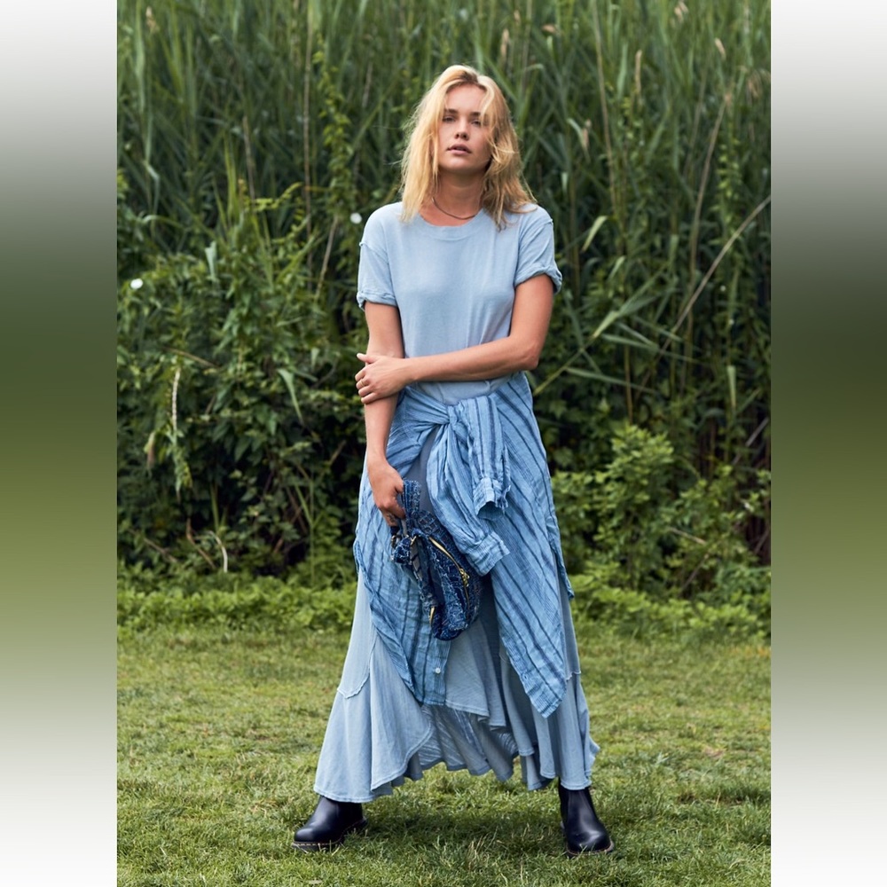 size s Free People Havana Tee Maxi Dress
